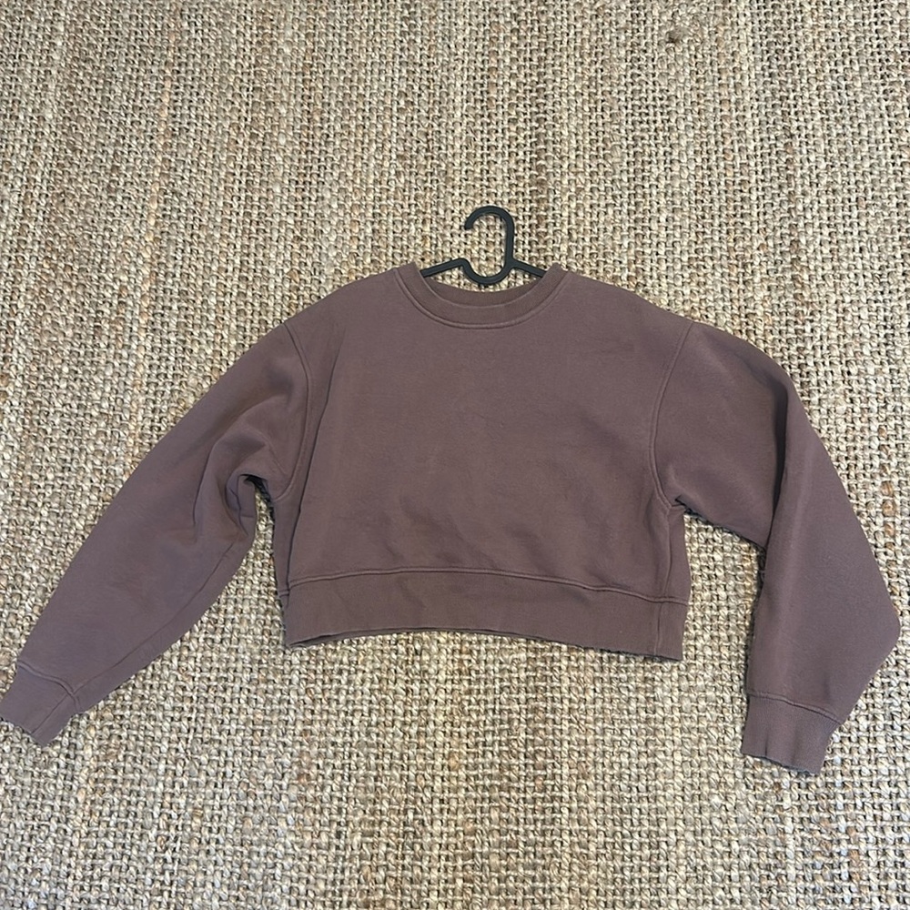 Pull and bear crop sweatshirt
